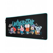  Гейминг подложка за мишка Grupo Erik - BT21, XXL, мека, черна