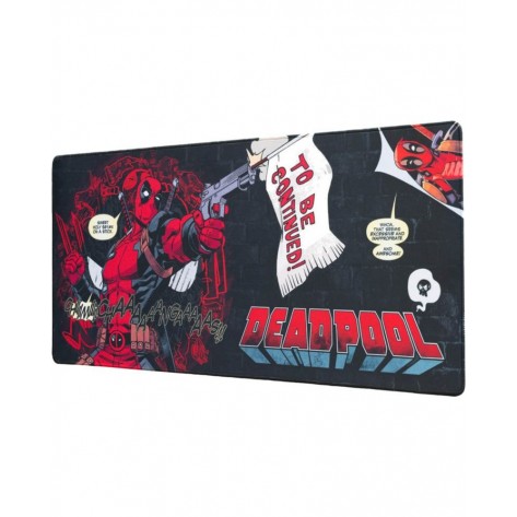 Гейминг подложка за мишка Grupo Erik - Deadpool Marvel, XL, мека, черна
