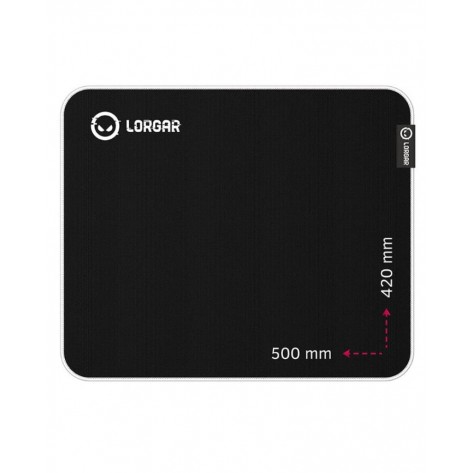 Гейминг подложка за мишка Lorgar - Legacer 755, XL, мека, черна/лилава