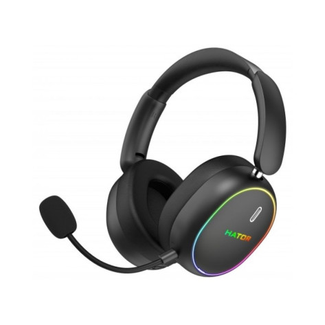 Гейминг слушалки HATOR - Phoenix 2 Wireless, безжични, черни