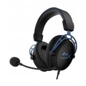 Гейминг слушалки HyperX - Cloud Alpha S, 7.1, черни/сини