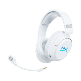 Гейминг слушалки HyperX - Cloud Flight 2, RGB, безжични, бели