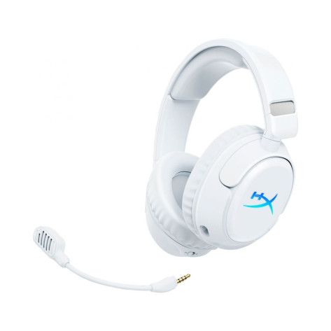 Гейминг слушалки HyperX - Cloud Flight 2, RGB, безжични, бели