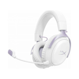 Гейминг слушалки HyperX - Cloud III S Wireless, безжични, бели/лилави Гейминг слушалки HyperX - Cloud III S Wireless, безжични, бели/лилави