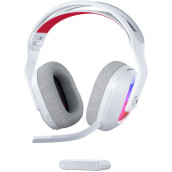 Гейминг слушалки Logitech - Astro A20 X, безжични, бели
