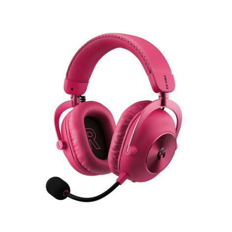 Гейминг слушалки Logitech - Pro X3 Lightspeed, безжични, Magenta