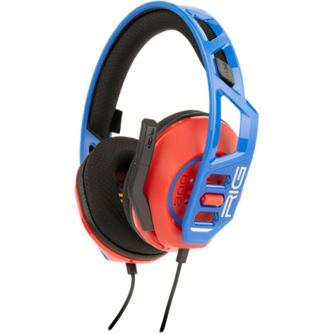 Гейминг слушалки Nacon - RIG 300 PRO HS, червени/сини