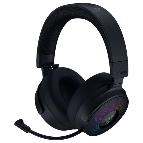 Гейминг слушалки Razer - Kraken V4 Pro, безжични, черни