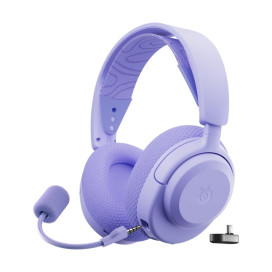 Гейминг слушалки SteelSeries - Arctis Nova, PS/PC/Switch, безжични, лилави