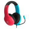 Гейминг слушалки Turtle Beach - Airlite Fit, Switch/Switch Lite, Neon Blue/Red