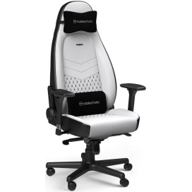  Гейминг стол noblechairs - ICON Gaming, бял/черен