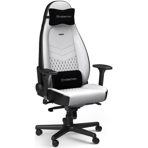Гейминг стол noblechairs - ICON Gaming, бял/черен
