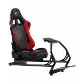 Гейминг стол White Shark - RSC-303 King of speed, рейсинг симулатор, черен/червен Гейминг стол White Shark - RSC-303 King of speed, рейсинг симулатор, черен/червен