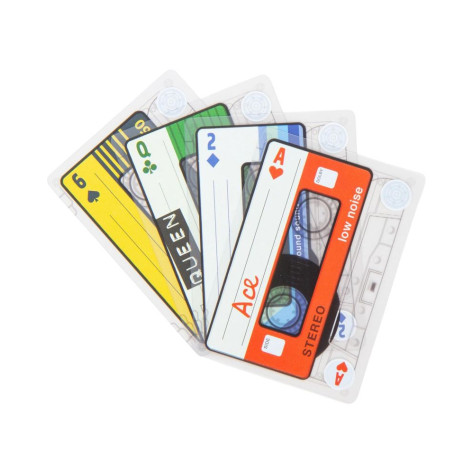Карти за игра Kikkerland - Cassette Cards
