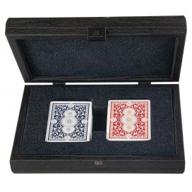 Карти за игра Manopoulos, дървена кутия с принт крокодилска кожа