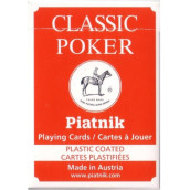 Карти за игра Piatnik - Classic Poker, червени Карти за игра Piatnik - Classic Poker, червени