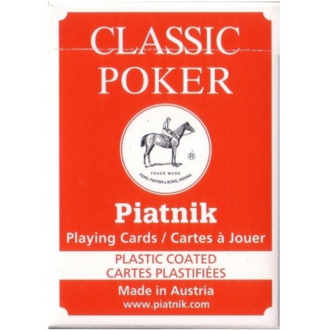 Карти за игра Piatnik - Classic Poker, червени