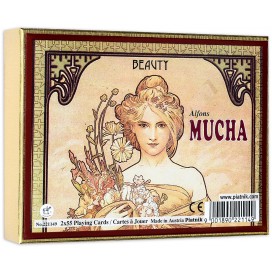 Карти за игра Piatnik - Mucha Beauty (2 тестета)