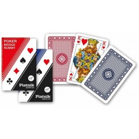  Карти за игра Piatnik - покер, бридж, канаста 1199, цвят червени