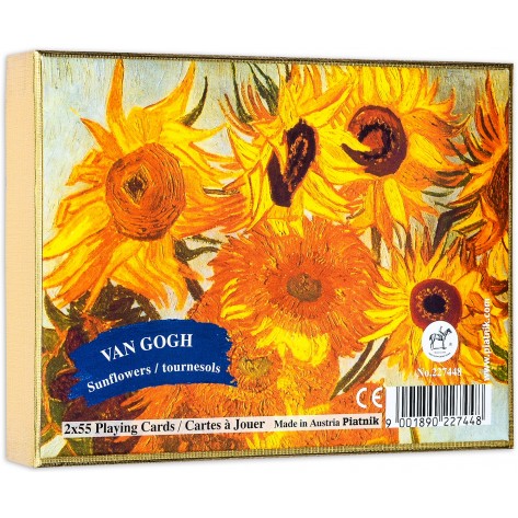  Карти за игра Piatnik - Van Gogh - Sunflowers (2 тестета)