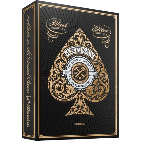 Карти за игра Theory 11 - Artisan Black Edition