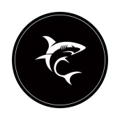 Килим за гейминг стол White Shark - PHARAOH WHITE, 120 cm, черен/бял