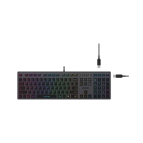Клавиатура A4Tech - Fstyler FX60H, RGB, черна
