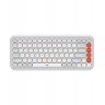 Клавиатура Logitech - POP Icon, безжична, Off White & Orange