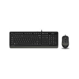Комплект клавиатура и мишка A4Tech - Fstyler F1010S, жичен, черен/сив
