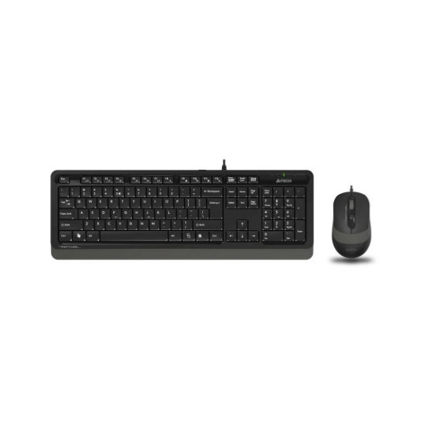 Комплект клавиатура и мишка A4Tech - Fstyler F1010S, жичен, черен/сив