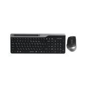 Комплект клавиатура и мишка A4Tech - Fstyler FB2535CS, безжичен, сив