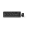 Комплект клавиатура и мишка A4Tech - Fstyler FGS1035Q, безжичен, сив