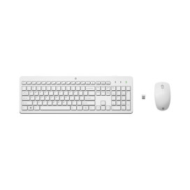 Комплект клавиатура и мишка HP – 230, безжичен, бял