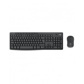  Комплект клавиатура и мишка Logitech - MK370, безжичен, графит