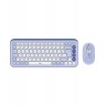 Комплект клавиатура и мишка Logitech - POP ICON COMBO, безжичен, Lilac & Off White