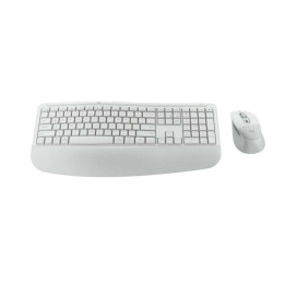 Комплект клавиатура и мишка Logitech - Signature Comfort Plus, MK880, безжичен, off-white Комплект клавиатура и мишка Logitech - Signature Comfort Plus, MK880, безжичен, off-white