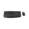Комплект клавиатура и мишка Logitech - Signature Comfort Plus, MK880, безжичен, графит
