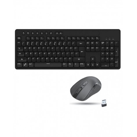 Комплект клавиатура и мишка Redragon - Combo BS-7094, безжичен, BDS, черен