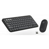 Комплект клавиатура Logitech K380s + мишка Logitech M350s, сиви Комплект клавиатура Logitech K380s + мишка Logitech M350s, сиви