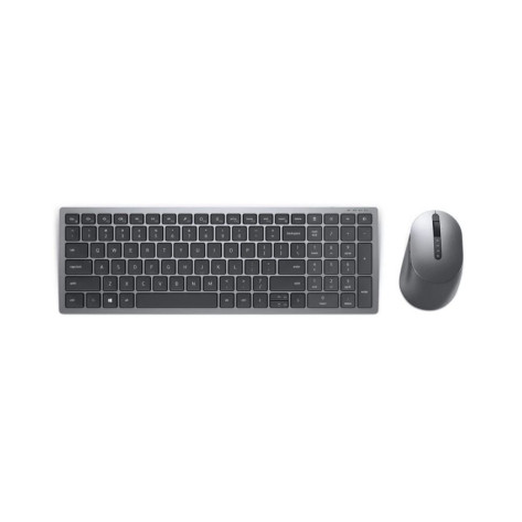 Комплект мишка и клавиатура Dell - KM7120W, безжичен, сив