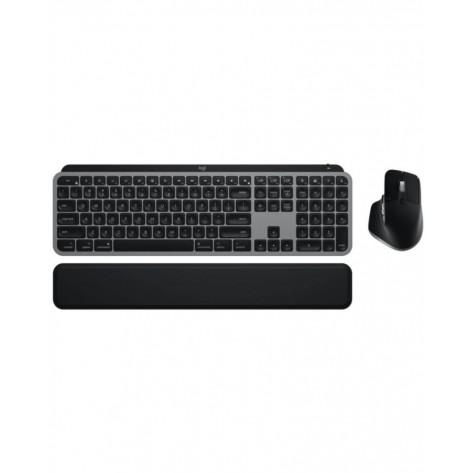 Комплект мишка и клавиатура Logitech - MX Keys S Combo for Mac, безжичен, сив