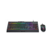 Комплект мишка и клавиатура Redragon - S151, безжичен, RGB, черен