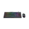 Комплект мишка и клавиатура Redragon - S151, безжичен, RGB, черен