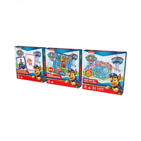  Комплект настолни игри Spin Master: Paw Patrol Bundle - Jumbo Cards, Pop-Up Game, Puzzle