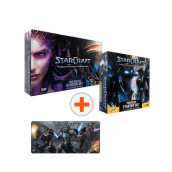  Комплект настолни игри StarCraft: Two Player Starter Set и Protoss Starter Set и подложка за мишка