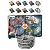  Комплект настолни игри Unmatched: The Witcher Realms Fall и Steel and Silver с промо карти и фигура