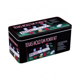 Комплект за покер - 200 покер чипа (метална кутия) Комплект за покер - 200 покер чипа (метална кутия)