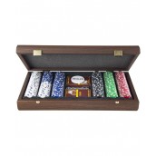 Комплект за покер Manopoulos - Тъмен орех Комплект за покер Manopoulos - Тъмен орех