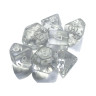 Комплект зарове Chessex Translucent Clear/White Polyhedral (7 бр.)