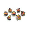 Комплект зарове GlassStaff - Floating Eye RPG Dice Set, Fire Dragon's Gaze (7 бр.)
